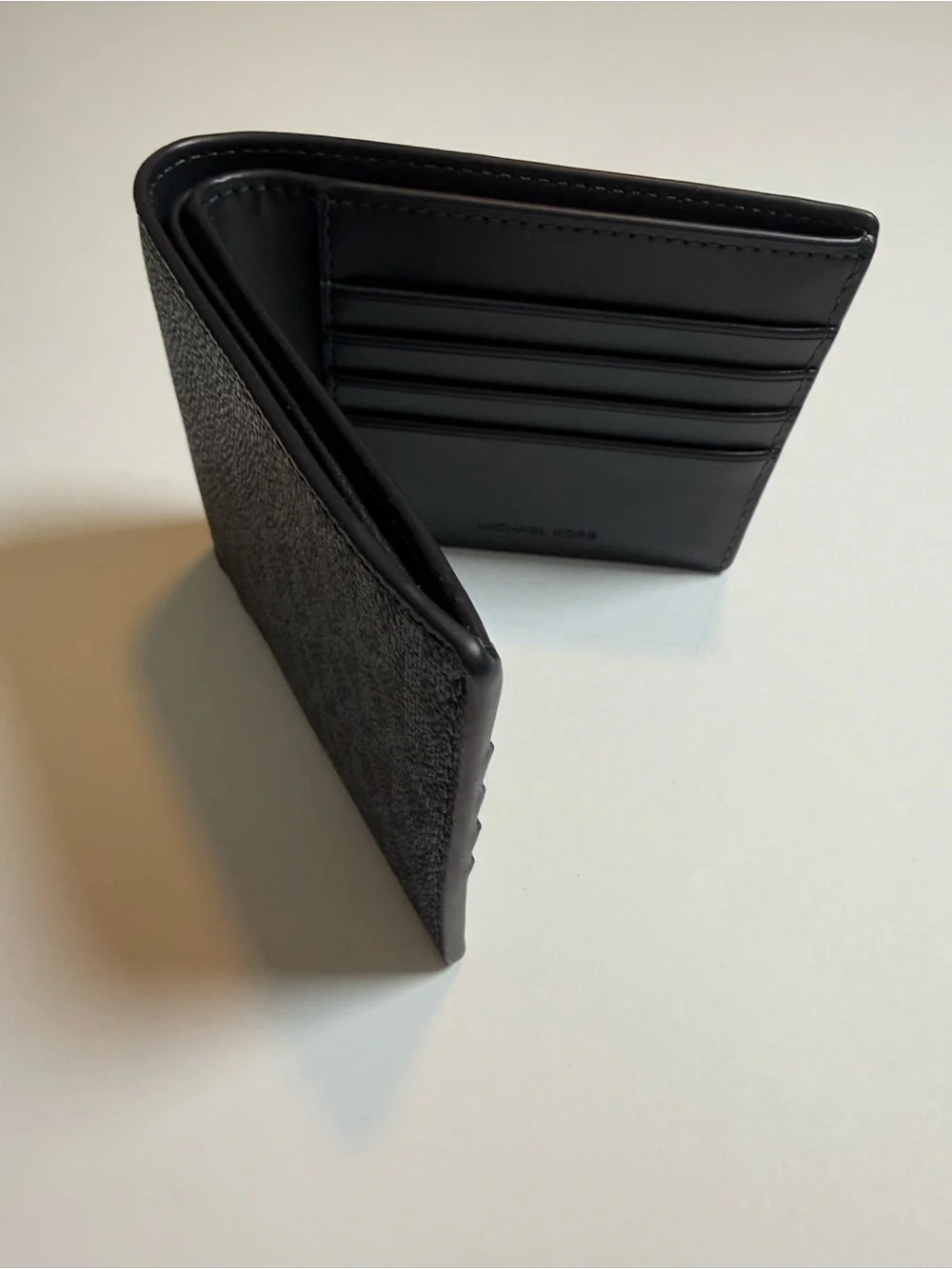 Michael Kors Cooper Logo Billfold Wallet with Removable Passcase Navy